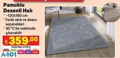 PAMUKLU DESENLİ HALI